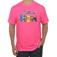 thumbnail image 1 of Wild Bobby, Colorful Softball Mom, Mother's Day, Men Graphic T-Shirt, Neon Pink, 5XL, 1 of 3