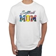 thumbnail image 1 of Wild Bobby, Colorful Softball Mom, Mother's Day, Men Graphic T-Shirt, White, Large, 1 of 3