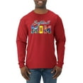 thumbnail image 1 of Wild Bobby, Colorful Softball Mom, Mother's Day, Men Long Sleeve Shirt, Red, 2XL, 1 of 3
