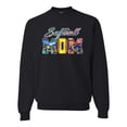 thumbnail image 1 of Wild Bobby, Colorful Softball Mom, Mother's Day, Unisex Crewneck Graphic Sweatshirt, Black, Small, 1 of 3