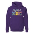 thumbnail image 1 of Wild Bobby, Colorful Softball Mom, Mother's Day, Unisex Graphic Hoodie Sweatshirt, Purple, Medium, 1 of 3