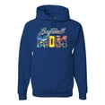 thumbnail image 1 of Wild Bobby, Colorful Softball Mom, Mother's Day, Unisex Graphic Hoodie Sweatshirt, Royal, Small, 1 of 3