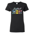 thumbnail image 1 of Wild Bobby, Colorful Softball Mom, Mother's Day, Women Graphic T-Shirt, Black, Small, 1 of 3
