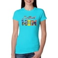 thumbnail image 1 of Wild Bobby, Colorful Softball Mom, Mother's Day, Women Slim Fit Junior Tee, Tahiti Blue, 2XL, 1 of 3