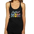thumbnail image 1 of Wild Bobby, Colorful Softball Mom, Mother's Day, Women Tri-Blend Racerback Tank Top, Vintage Black, Large, 1 of 3