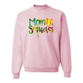 thumbnail image 1 of Wild Bobby, Colorful Tennis Mom Squad, Sports, Unisex Crewneck Graphic Sweatshirt, Light Pink, Small, 1 of 4