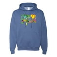 thumbnail image 1 of Wild Bobby, Colorful Tennis Mom Squad, Sports, Unisex Graphic Hoodie Sweatshirt, Vintage Heather Blue, Small, 1 of 4