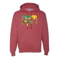 thumbnail image 1 of Wild Bobby, Colorful Tennis Mom Squad, Sports, Unisex Graphic Hoodie Sweatshirt, Vintage Heather Red, Large, 1 of 4
