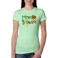 thumbnail image 1 of Wild Bobby, Football Mom Squad, Sports, Women Slim Fit Junior Tee, Mint, Medium, 1 of 4