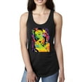 thumbnail image 1 of Wild Bobby, Colorful Woman Marilyn Monroe Pop Culture Ladies Racerback Tank Top, Black, Large, 1 of 3