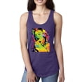 thumbnail image 1 of Wild Bobby, Colorful Woman Marilyn Monroe Pop Culture Ladies Racerback Tank Top, Purple Rush, X-Large, 1 of 3
