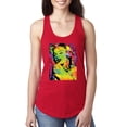 thumbnail image 1 of Wild Bobby, Colorful Woman Marilyn Monroe Pop Culture Ladies Racerback Tank Top, Red, X-Large, 1 of 3