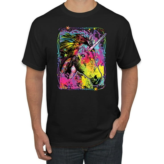 Wild Bobby, Colorful Woman Marilyn Monroe Pop Culture Men's Graphic T-Shirt, Black, Large