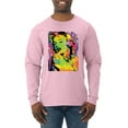 thumbnail image 1 of Wild Bobby, Colorful Woman Marilyn Monroe Pop Culture Mens Long Sleeve Shirt, Light Pink, 2XL, 1 of 3