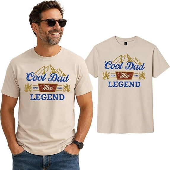 Wild Bobby Cool Dad The Man The Legend Shirt Mens Graphic Tees Funny T Shirts for Men