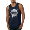 thumbnail image 1 of Wild Bobby Full Moon Cute Arctic Mountain Snow Dire Wolf Men Tank Top, 1 of 5