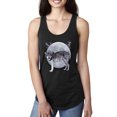 thumbnail image 1 of Wild Bobby Full Moon Cute Arctic Mountain Snow Dire Wolf Women Racerback Tank Top, 1 of 5