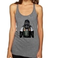 thumbnail image 1 of Wild Bobby, Cool Silverback Gorilla with Sunglasses and Biker Vest | Womens Animal Lover Premium Tri-Blend Racerback Tank Top, Premium Heather, Large, 1 of 3