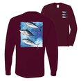 thumbnail image 1 of Wild Bobby, Cool Skipjack Bluefin Albacore Tuna Fish Trio Fishing Mens Long Sleeve Shirt, 1 of 1