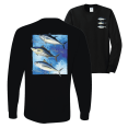 thumbnail image 1 of Wild Bobby, Cool Skipjack Bluefin Albacore Tuna Fish Trio Fishing Mens Long Sleeve Shirt, 1 of 1
