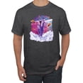 thumbnail image 1 of Wild Bobby, Cosmic Pug Riding Alpacacorn with Laser Eyes, Animal Lover, Men Graphic Tees, Heather Black, Large, 1 of 3
