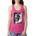 thumbnail image 1 of Wild Bobby, Creepy Skeleton Ace of Spades Metal Fashion Ladies Racerback Tank Top, Raspberry, Large, 1 of 1