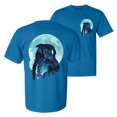 thumbnail image 1 of Wild Bobby, Creepy Winter Beach Night Owl, Animal Lover, Front and Back Garment-Dyed Short Sleeve Tees, Cobalt, X-Large, 1 of 3
