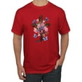 thumbnail image 1 of Wild Bobby, Cross with Flowers and Butterflies, Inspirational/Christian, Men Graphic Tees, Red, Large, 1 of 3