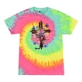 thumbnail image 1 of Wild Bobby, Cross with Flowers and Butterflies, Inspirational/Christian, Tie-Dye Tees, Minty Rainbow, Medium, 1 of 3