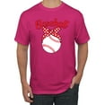 thumbnail image 1 of Wild Bobby, Cute Baseball Mom Ribbon Gift, Mother's Day, Men Graphic T-Shirt, Fuschia, Medium, 1 of 3