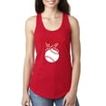 thumbnail image 1 of Wild Bobby, Cute Baseball Mom Ribbon Gift, Mother's Day, Women Racerback Tank Top, Red, Small, 1 of 3