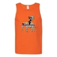 thumbnail image 1 of Wild Bobby, Cute Colorful Elephant Squirrel Mosaic, Animal Lover, Men Graphic Tank Top, Orange, Small, 1 of 4