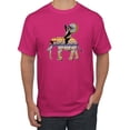 thumbnail image 1 of Wild Bobby, Cute Colorful Elephant Squirrel Mosaic, Animal Lover, Men Graphic Tee, Fuschia, X-Large, 1 of 4
