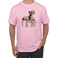 thumbnail image 1 of Wild Bobby, Cute Colorful Elephant Squirrel Mosaic, Animal Lover, Men Graphic Tee, Light Pink, XX-Large, 1 of 4
