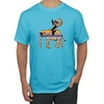 thumbnail image 1 of Wild Bobby, Cute Colorful Elephant Squirrel Mosaic, Animal Lover, Men Graphic Tee, Light Turquoise, XX-Large, 1 of 4