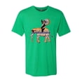 thumbnail image 1 of Wild Bobby, Cute Colorful Elephant Squirrel Mosaic, Animal Lover, Men Premium Tri Blend Tee, Envy, Small, 1 of 4