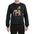 thumbnail image 1 of Wild Bobby, Cute Colorful Elephant Squirrel Mosaic, Animal Lover, Unisex Crewneck Graphic Sweatshirt, Black, Small, 1 of 4