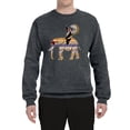 thumbnail image 1 of Wild Bobby, Cute Colorful Elephant Squirrel Mosaic, Animal Lover, Unisex Crewneck Graphic Sweatshirt, Charcoal, Medium, 1 of 4
