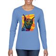 thumbnail image 1 of Wild Bobby, Cute Colorful Rainbow Doberman Dog Dog Lover Womens Graphic Long Sleeve T-Shirt, Light Blue, 2XL, 1 of 3