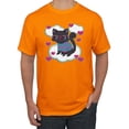 thumbnail image 1 of Wild Bobby, Cute Geek Smart Kitten Cat Wearing Glasses, Animal Lover, Men Graphic Tees, Orange, 3XL, 1 of 3