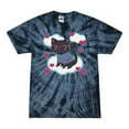 thumbnail image 1 of Wild Bobby, Cute Geek Smart Kitten Cat Wearing Glasses, Animal Lover, Tie-Dye Tees, Spiral Navy, Small, 1 of 3