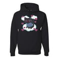 thumbnail image 1 of Wild Bobby, Cute Geek Smart Kitten Cat Wearing Glasses, Animal Lover, Unisex Graphic Hoodie Sweatshirt, Black, Small, 1 of 3