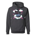 thumbnail image 1 of Wild Bobby, Cute Geek Smart Kitten Cat Wearing Glasses, Animal Lover, Unisex Graphic Hoodie Sweatshirt, Charcoal, X-Large, 1 of 3