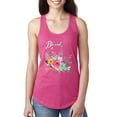 thumbnail image 1 of Wild Bobby, Cute Hearts and Flowers Blessed, Inspirational/Christian, Women Racerback Tank Top, Raspberry, X-Large, 1 of 3
