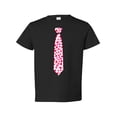 thumbnail image 1 of Wild Bobby Cute Pink Red Hearts Valentine's Day Tshirt Tie, Baby Clothes 1st Valentines Day Toddler Crew Graphic T-Shirt, 1 of 6