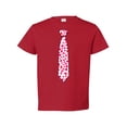 thumbnail image 1 of Wild Bobby Cute Pink Red Hearts Valentine's Day Tshirt Tie, Baby Clothes 1st Valentines Day Toddler Crew Graphic T-Shirt, 1 of 6