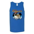 thumbnail image 1 of Wild Bobby, Cute Pug Life Living, Animal Lover, Men Graphic Tank Top, Royal, X-Large, 1 of 4