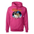 thumbnail image 1 of Wild Bobby, Cute Pug Life Living, Animal Lover, Unisex Graphic Hoodie Sweatshirt, Fuschia, 3X-Large, 1 of 4