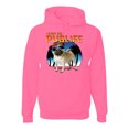 thumbnail image 1 of Wild Bobby, Cute Pug Life Living, Animal Lover, Unisex Graphic Hoodie Sweatshirt, Neon Pink, Large, 1 of 4