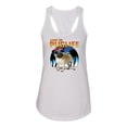 thumbnail image 1 of Wild Bobby, Cute Pug Life Living, Animal Lover, Women Racerback Tank Top, White, Medium, 1 of 4